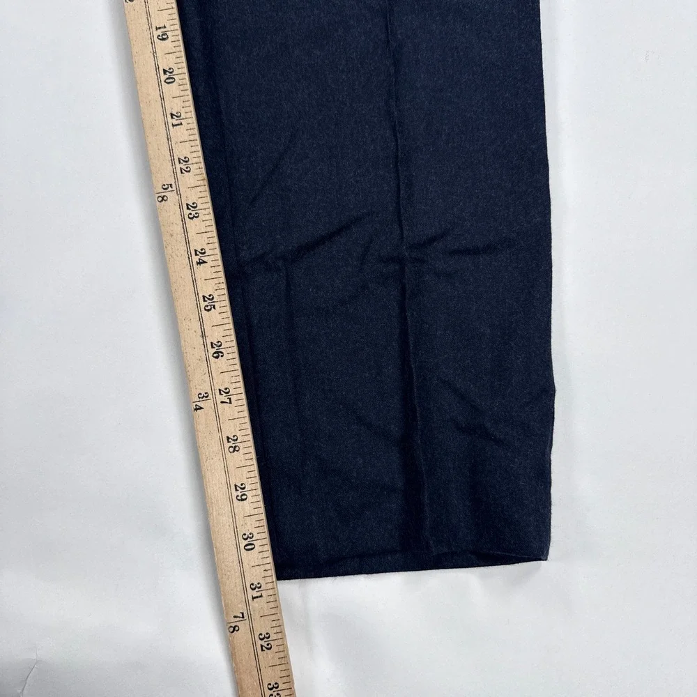 Banana Republic Mens Pants 34x32 Navy Blue Vitale Barberis Canonico Flannel Wool